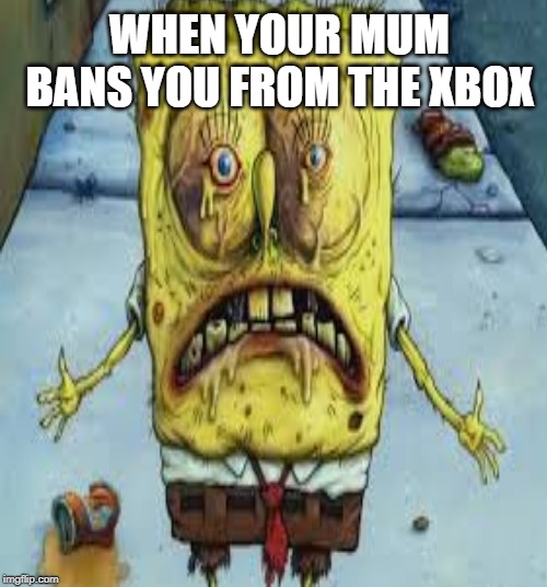 WHEN YOUR MUM BANS YOU FROM THE XBOX | made w/ Imgflip meme maker
