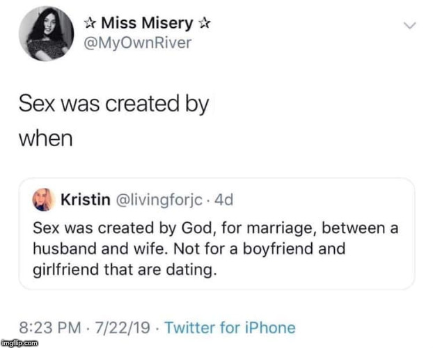 Sex was created by Blank Meme Template