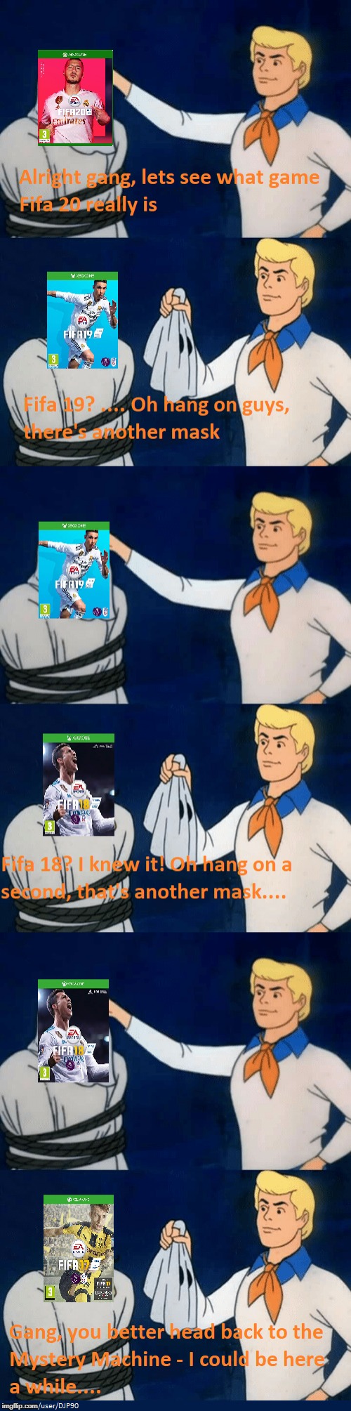 Fifa Scooby Doo Alright Gang | image tagged in fifa,scooby doo,alright gang,fred jones,mystery machine | made w/ Imgflip meme maker