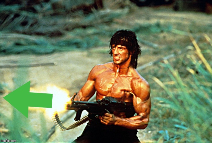 Rambo shooting | image tagged in rambo shooting | made w/ Imgflip meme maker
