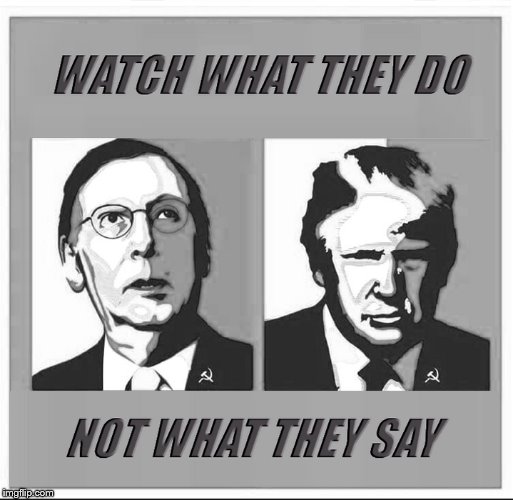 WARNING: | image tagged in mitch mcconnell,donald trump,impeach trump,crooked,trump russia collusion | made w/ Imgflip meme maker