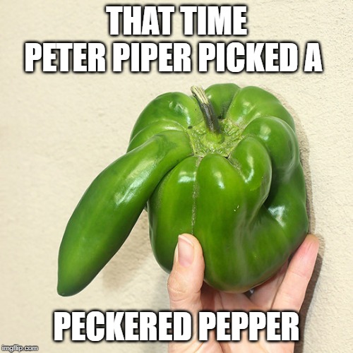 Check out the "Misfits Market" | THAT TIME PETER PIPER PICKED A; PECKERED PEPPER | image tagged in funny,funny memes | made w/ Imgflip meme maker