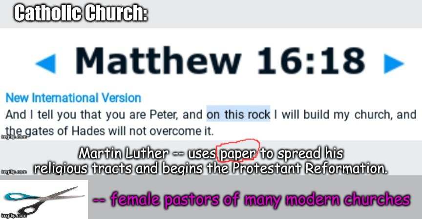 paper beating rock and scissors beating paper | image tagged in memes,christianity | made w/ Imgflip meme maker