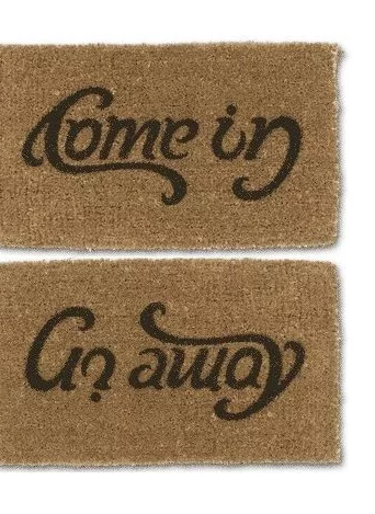 Door mat ambigram Blank Meme Template