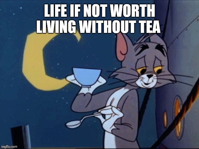 LIFE IF NOT WORTH LIVING WITHOUT TEA | made w/ Imgflip meme maker