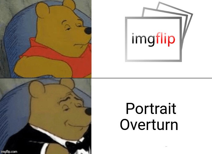 Tuxedo Winnie The Pooh | Portrait Overturn | image tagged in memes,tuxedo winnie the pooh | made w/ Imgflip meme maker