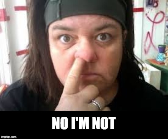 rosie o | NO I'M NOT | image tagged in rosie o | made w/ Imgflip meme maker