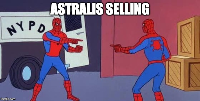 Spider Man Double | ASTRALIS SELLING | image tagged in spider man double | made w/ Imgflip meme maker