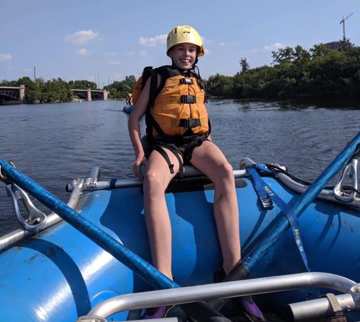 High Quality Girl Paddling the Boat Blank Meme Template