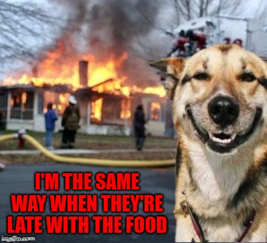 I'M THE SAME WAY WHEN THEY'RE LATE WITH THE FOOD | made w/ Imgflip meme maker