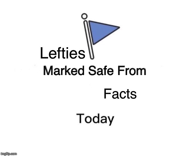 Marked Safe From Meme | Lefties Facts | image tagged in memes,marked safe from | made w/ Imgflip meme maker