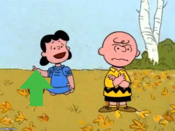 Lucy football and Charlie Brown | image tagged in lucy football and charlie brown | made w/ Imgflip meme maker