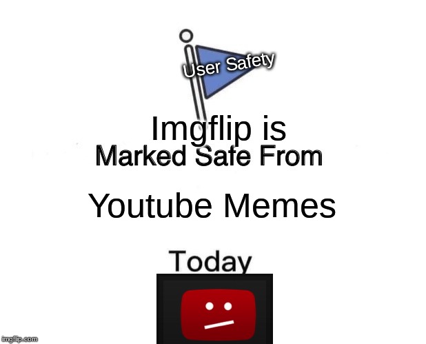 Marked Safe From Meme | User Safety; Imgflip is; Youtube Memes | image tagged in memes,marked safe from | made w/ Imgflip meme maker