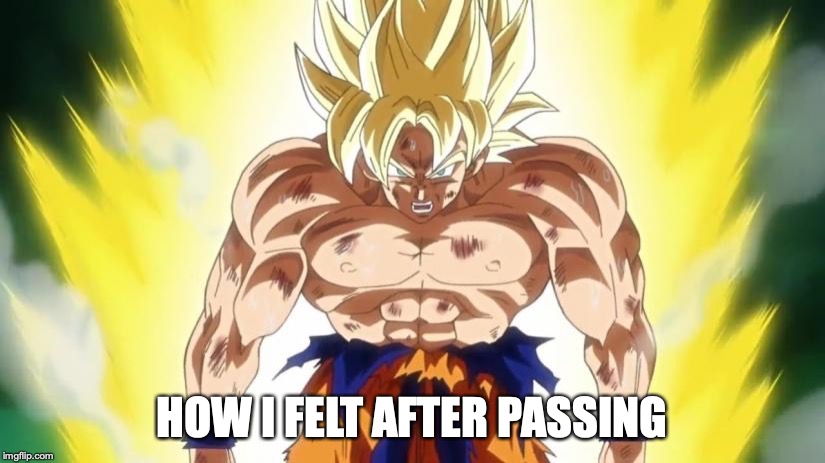 HOW I FELT AFTER PASSING | made w/ Imgflip meme maker