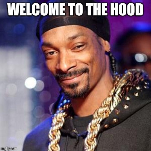 Snoop dogg | WELCOME TO THE HOOD | image tagged in snoop dogg | made w/ Imgflip meme maker