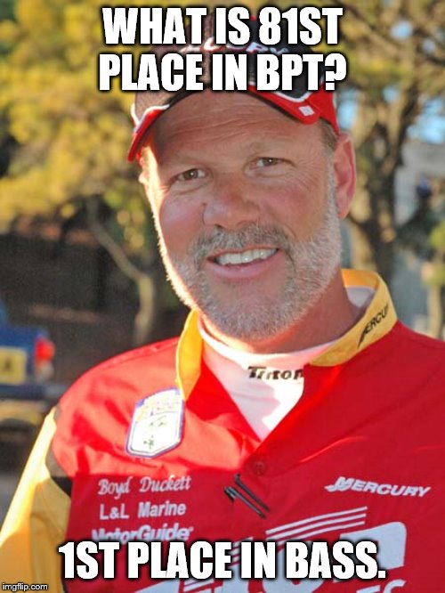 WHAT IS 81ST PLACE IN BPT? 1ST PLACE IN BASS. | made w/ Imgflip meme maker