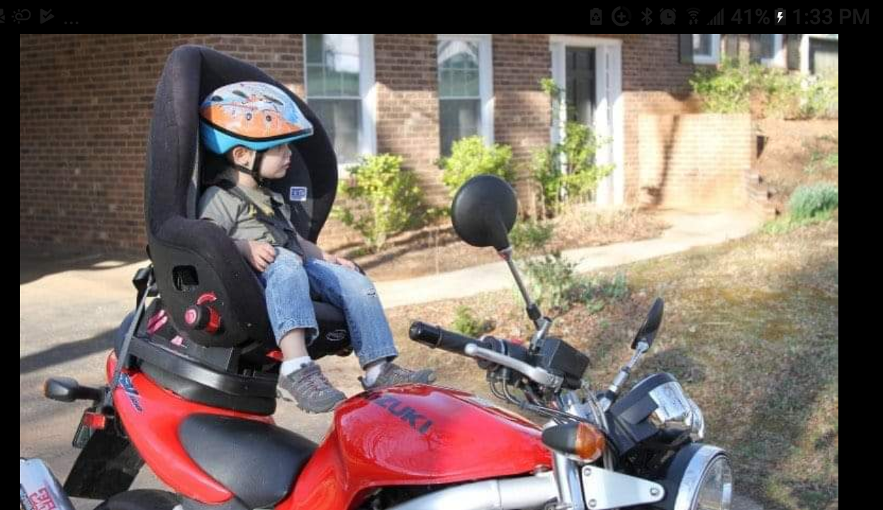 High Quality Kid on moto Blank Meme Template