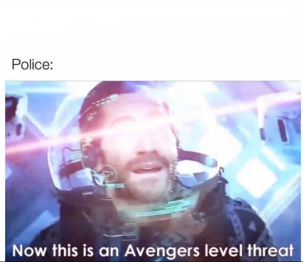 High Quality avengers level threat Blank Meme Template