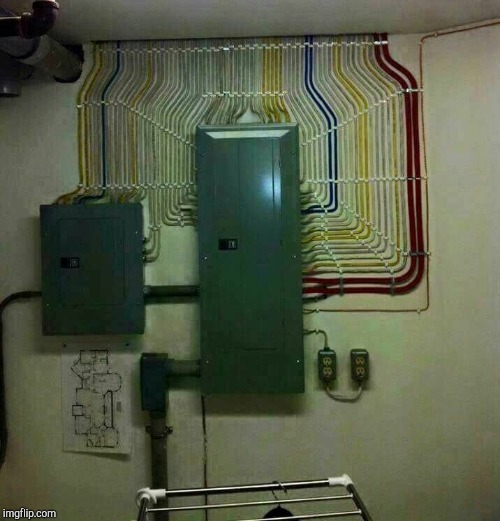OCD Electrician | image tagged in ocd electrician | made w/ Imgflip meme maker