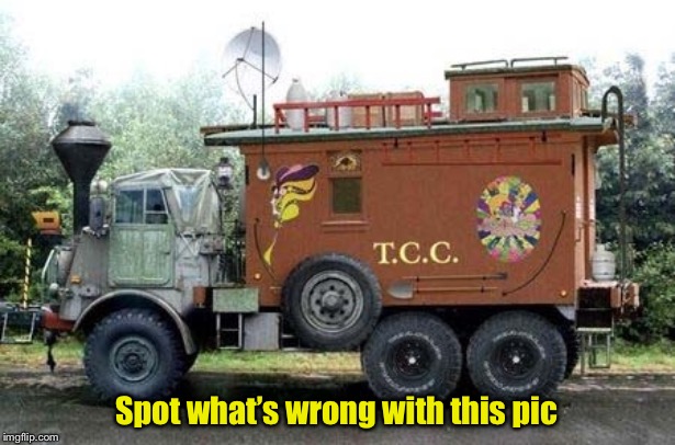 Spot what’s wrong with this pic | image tagged in railroad,truck,spot what is wrong | made w/ Imgflip meme maker