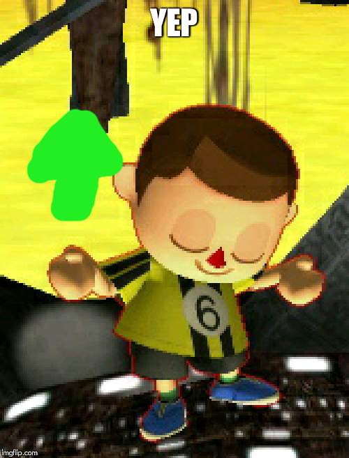villager | YEP | image tagged in villager | made w/ Imgflip meme maker