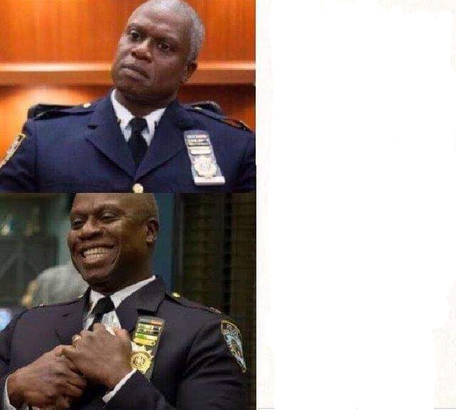 High Quality Cpt Holt Blank Meme Template