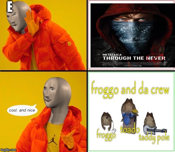 Fruugoy | E | image tagged in meme man,froggo,shaggy | made w/ Imgflip meme maker
