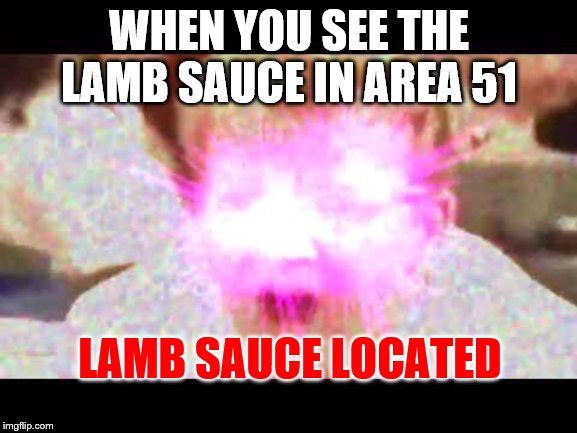 Gordon Ramsey | WHEN YOU SEE THE LAMB SAUCE IN AREA 51; LAMB SAUCE LOCATED | image tagged in gordon ramsey | made w/ Imgflip meme maker