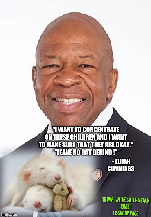 Elijah Cummings Leave No Rat Behind | image tagged in baltimore,trump,2020,impeachment,shithole,representative | made w/ Imgflip meme maker