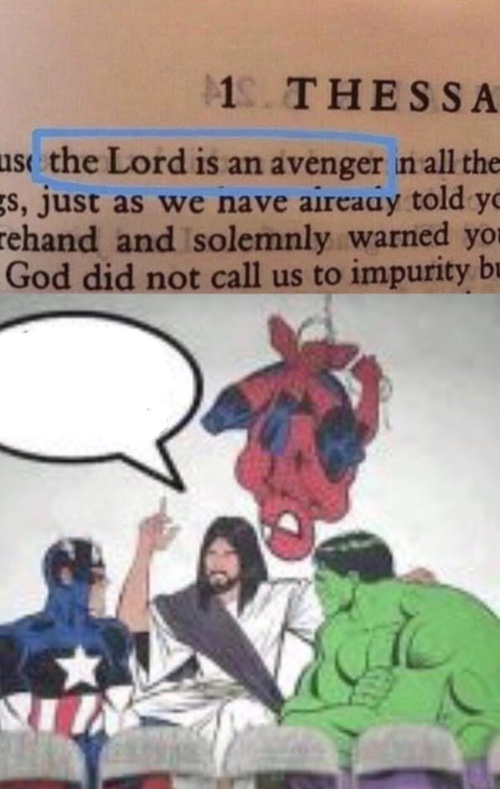 The lord is an avenger Blank Meme Template