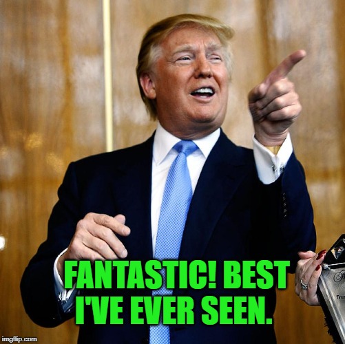 Donal Trump Birthday | FANTASTIC! BEST I'VE EVER SEEN. | image tagged in donal trump birthday | made w/ Imgflip meme maker