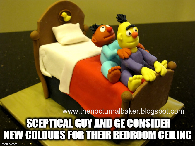 SCEPTICAL GUY AND GE CONSIDER NEW COLOURS FOR THEIR BEDROOM CEILING | made w/ Imgflip meme maker