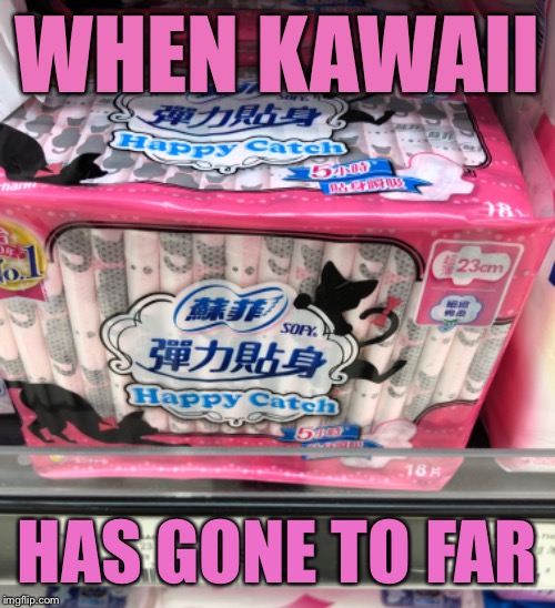 WHEN KAWAII; HAS GONE TO FAR | image tagged in memes,pads,kawaii | made w/ Imgflip meme maker