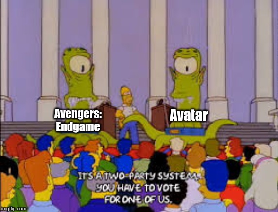 Zoe Saldana be like . . . . | Avatar; Avengers: Endgame | image tagged in memes,entertainment | made w/ Imgflip meme maker