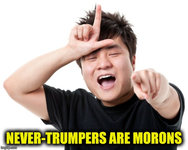 NEVER-TRUMPERS ARE MORONS | made w/ Imgflip meme maker