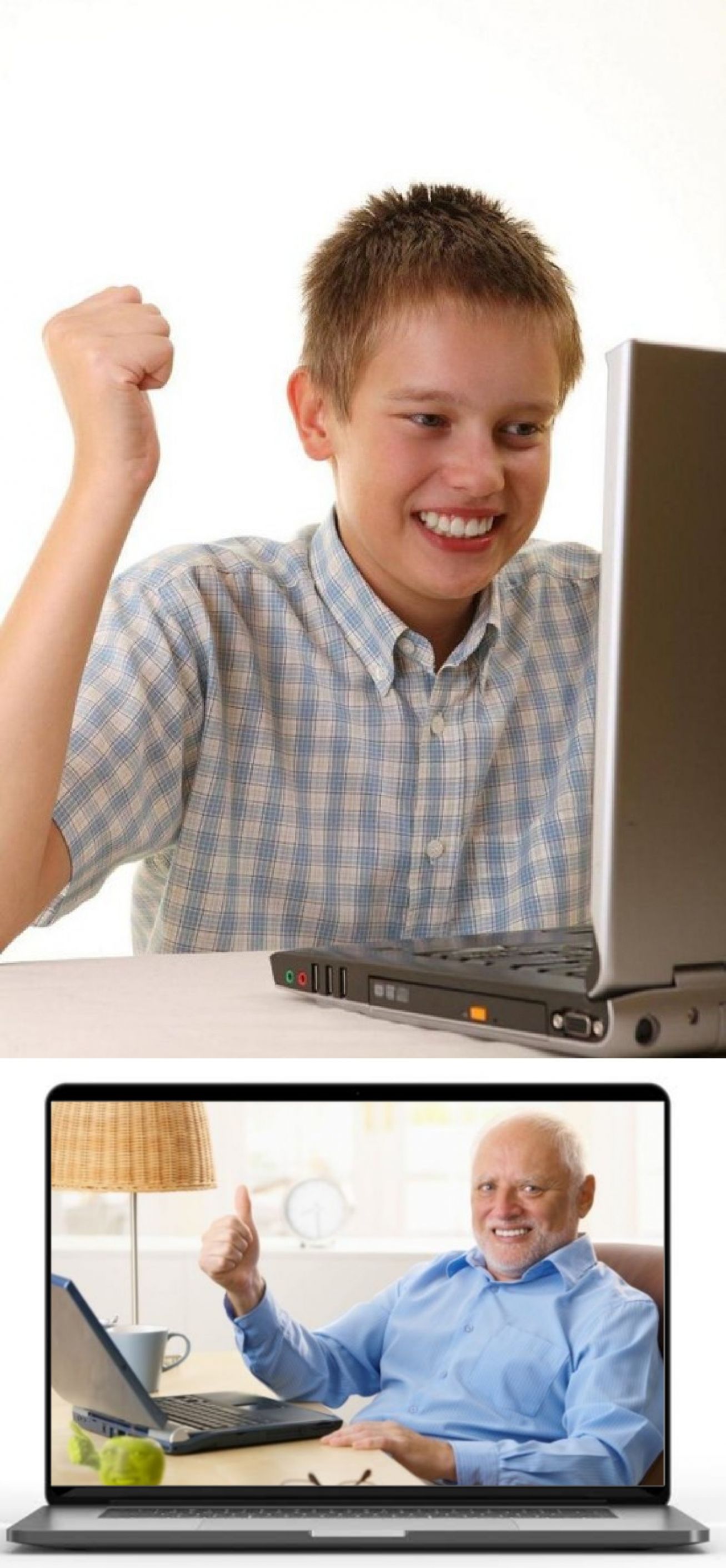 High Quality First and last day on the Internet guy Blank Meme Template