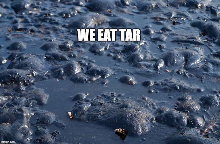 WE EAT TAR | made w/ Imgflip meme maker