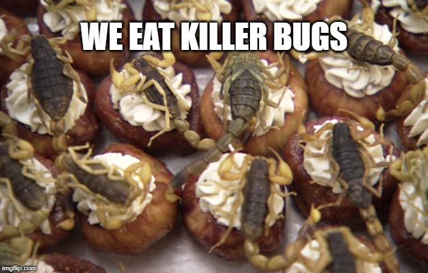 WE EAT KILLER BUGS | made w/ Imgflip meme maker