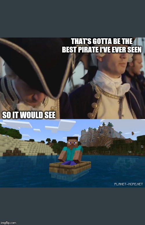 THAT'S GOTTA BE THE BEST PIRATE I'VE EVER SEEN; SO IT WOULD SEE | image tagged in thats gotta be the best pirate i've ever seen | made w/ Imgflip meme maker