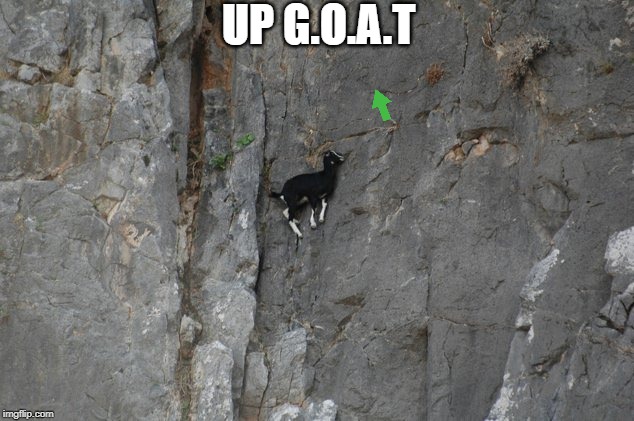 UP G.O.A.T | made w/ Imgflip meme maker