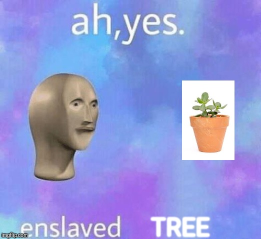 Ah Yes enslaved | TREE | image tagged in ah yes enslaved | made w/ Imgflip meme maker