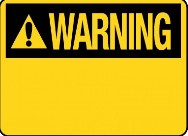 Editable Warning Sign Template