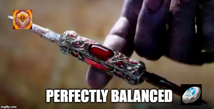 Thanos Perfectly Balanced | PERFECTLY BALANCED | image tagged in thanos perfectly balanced,world of warcraft | made w/ Imgflip meme maker