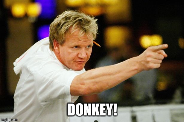 Gordon Ramsay Donkey Meme Template