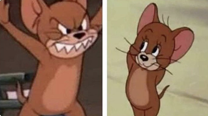 High Quality Two faced jerry Blank Meme Template. 