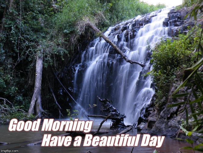 Good Morning Have a beautiful day | Good Morning                                           
Have a Beautiful Day | image tagged in good morning,memes,have a beautiful day,good morning waterfalls | made w/ Imgflip meme maker