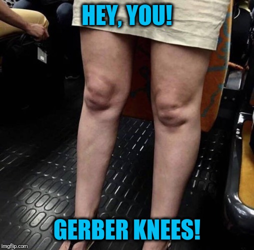 HEY, YOU! GERBER KNEES! | made w/ Imgflip meme maker