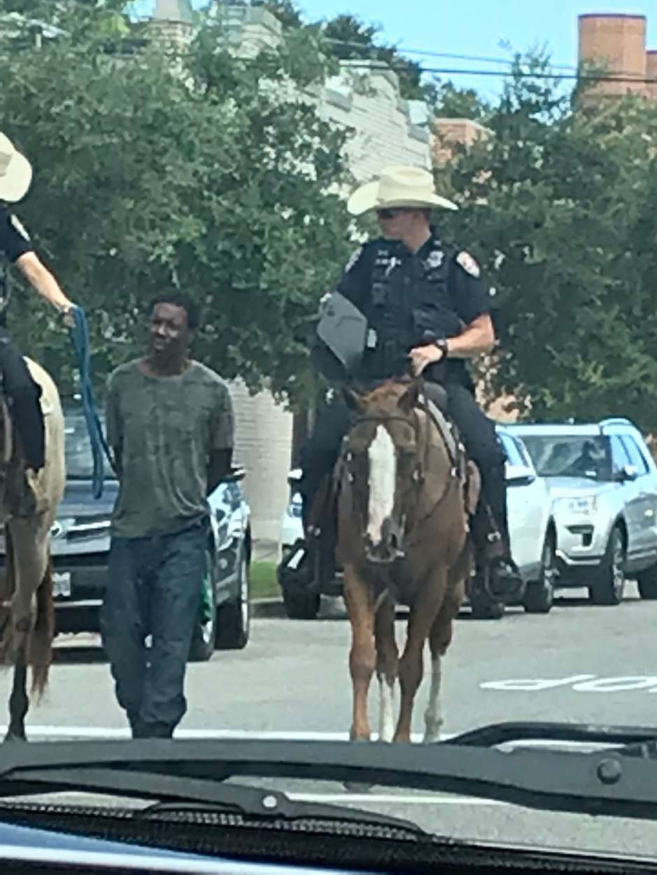 Galveston police roped black man Blank Meme Template