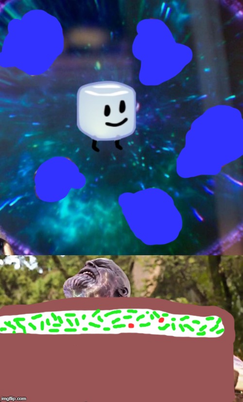 Thanos Infinity Stones | image tagged in thanos infinity stones,bfdi | made w/ Imgflip meme maker