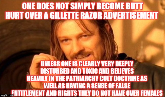 GIllette in the Butthurt sissies Blank Meme Template
